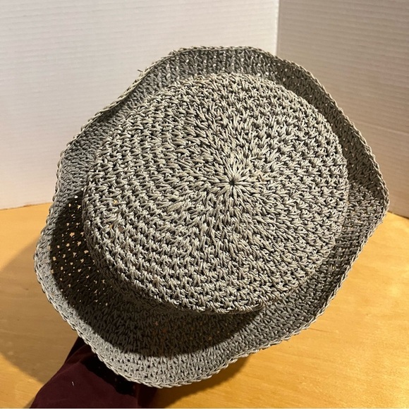 Adventurer Straw Hat Women’s One Size Blue Grey - Picture 6 of 8